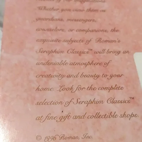 New Seraphim Classics angel hanging ornament beautiful detail 4 inches tall - Picture 5 of 7